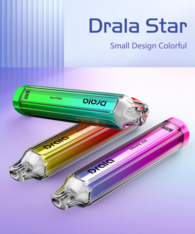 Dralaster 600 de Peulapparaat van Rookwolken Beschikbaar Vape 0